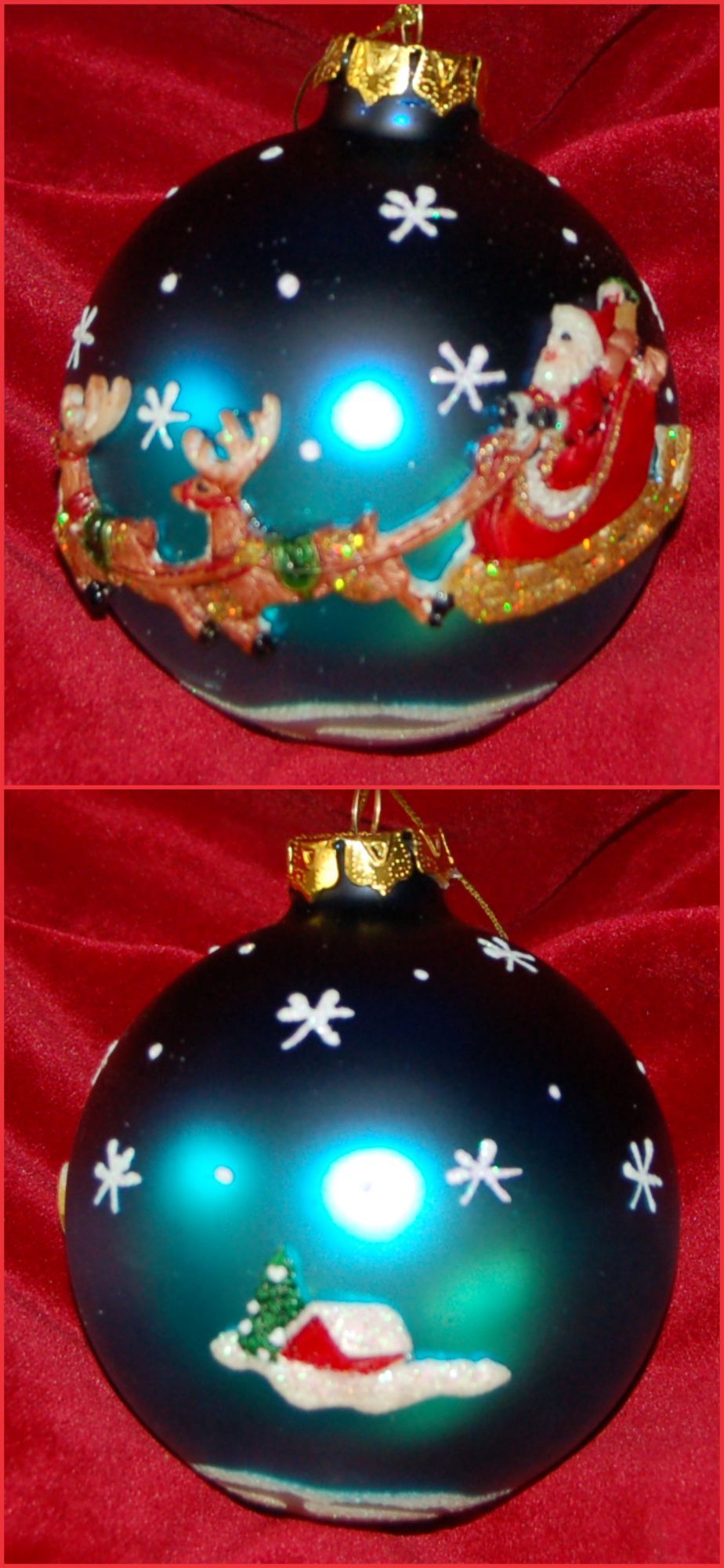 Starry Starry Christmas Night Christmas Ornament Personalized FREE at PersonalizedOrnamentsMarket.com by Russell Rhodes