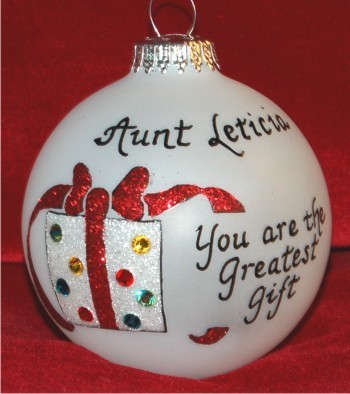 Very Special Godmother Christmas Ornament Personalized FREE at PersonalizedOrnamentsMarket.com by Russell Rhodes