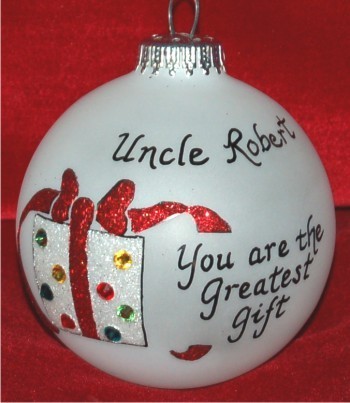 Very Special Uncle Ornament Personalized Christmas Gift Personalized FREE at PersonalizedOrnamentsMarket.com by Russell Rhodes