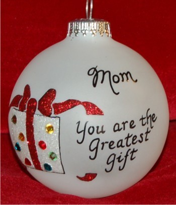 Very Special Mom Christmas Ornament Personalized FREE at PersonalizedOrnamentsMarket.com by Russell Rhodes