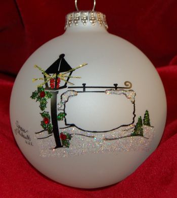 Merry Christmas from Friends Christmas Ornament Personalized FREE at PersonalizedOrnamentsMarket.com by Russell Rhodes