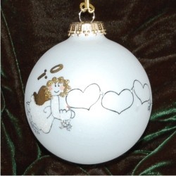 3 Precious Grandchildren Glass Christmas Ornament Personalized FREE at PersonalizedOrnamentsMarket.com by Russell Rhodes