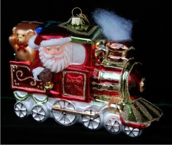 Polish Christmas Train Christmas Ornament Personalized FREE at PersonalizedOrnamentsMarket.com by Russell Rhodes