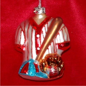 Gear Up Baseball Christmas Ornament Personalized by RussellRhodes.com