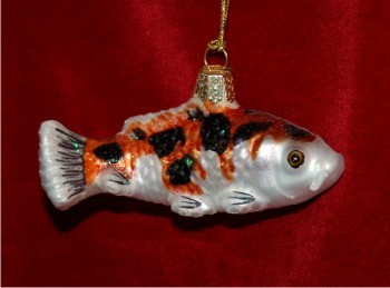 Assorted Color Koi Glass Christmas Ornament Personalized FREE at PersonalizedOrnamentsMarket.com by Russell Rhodes