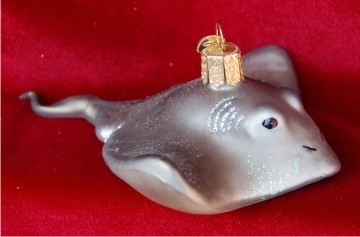 Stingray Christmas Ornament Personalized FREE at PersonalizedOrnamentsMarket.com by Russell Rhodes