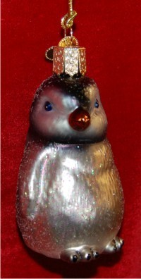 Penguin Chicks (asst) Glass Christmas Ornament Personalized FREE at PersonalizedOrnamentsMarket.com by Russell Rhodes