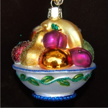 Fruit Bowl Christmas Ornament Personalized FREE at PersonalizedOrnamentsMarket.com by Russell Rhodes