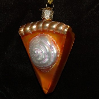 Pumpkin Pie Glass Christmas Ornament Personalized FREE at PersonalizedOrnamentsMarket.com by Russell Rhodes