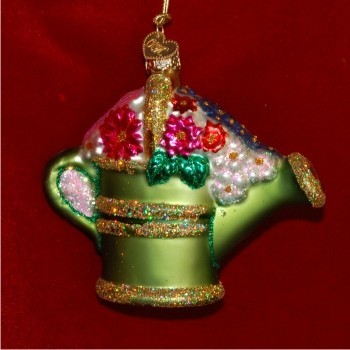 Garden Watering Can Christmas Ornament Personalized FREE at PersonalizedOrnamentsMarket.com by Russell Rhodes