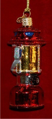 Camping Lantern Christmas Ornament Personalized FREE at PersonalizedOrnamentsMarket.com by Russell Rhodes