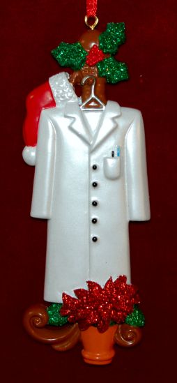 Lab Coat Christmas Ornament Personalized by RussellRhodes.com