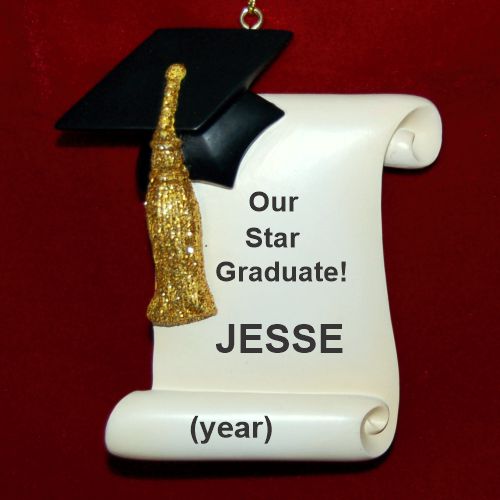 Graduation Diploma Christmas Ornament Personalized by RussellRhodes.com