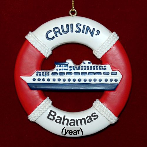 Life Buoy Cruise Ship Personalized Christmas Ornament Personalized by RussellRhodes.com