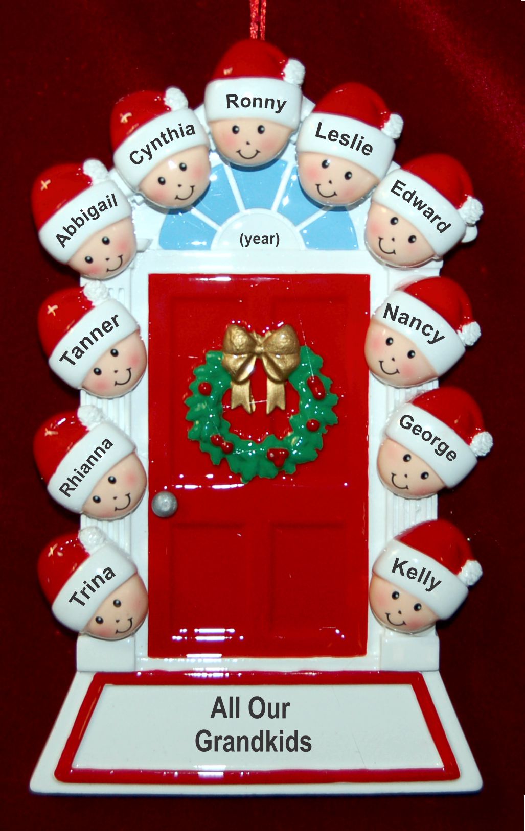 Grandparents Christmas Ornament for 11 Personalized FREE at PersonalizedOrnamentsMarket.com by Russell Rhodes