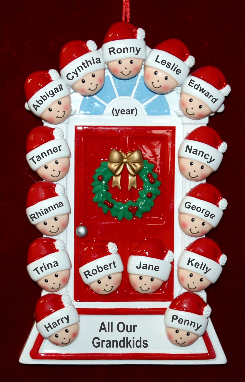 Grandparents Christmas Ornament for 15 Personalized FREE at PersonalizedOrnamentsMarket.com by Russell Rhodes