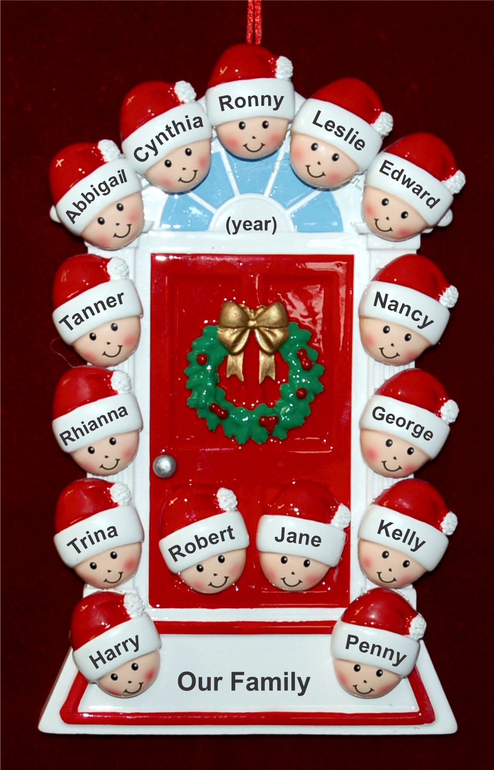 Family Christmas Ornament for 15 Personalized FREE at PersonalizedOrnamentsMarket.com by Russell Rhodes