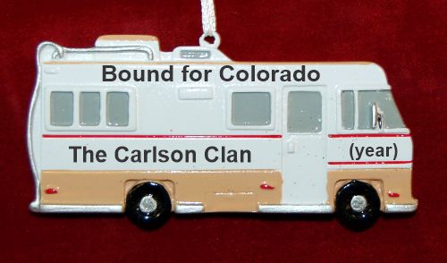 RV Christmas Ornament On the Road Again Personalized by RussellRhodes.com