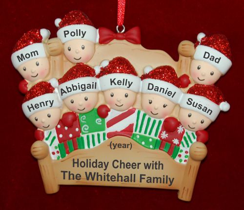 Family Christmas Ornament 4-Poster Fun for 8 Personalized by RussellRhodes.com