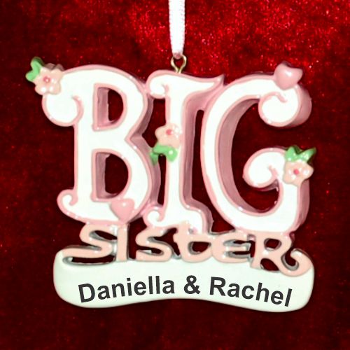 Big Sister Christmas Ornament Personalized by RussellRhodes.com