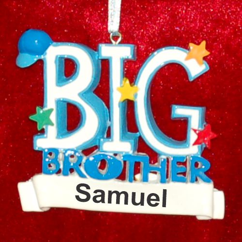 Big Brother Christmas Ornament Personalized by RussellRhodes.com