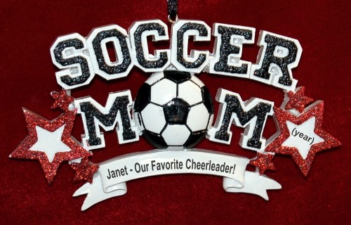 Soccer Mom Christmas Ornament Personalized by RussellRhodes.com