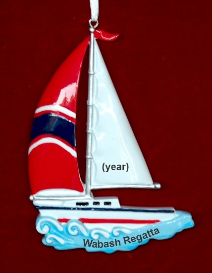 Smooth Sailing Christmas Ornament Personalized by RussellRhodes.com