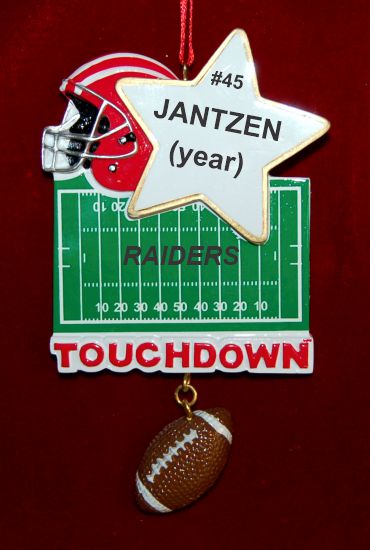 Great Moments in Football Christmas Ornament Personalized by RussellRhodes.com