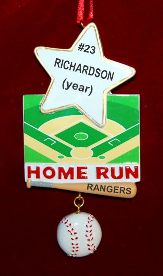 Great Moments in Baseball Christmas Ornament Personalized by RussellRhodes.com