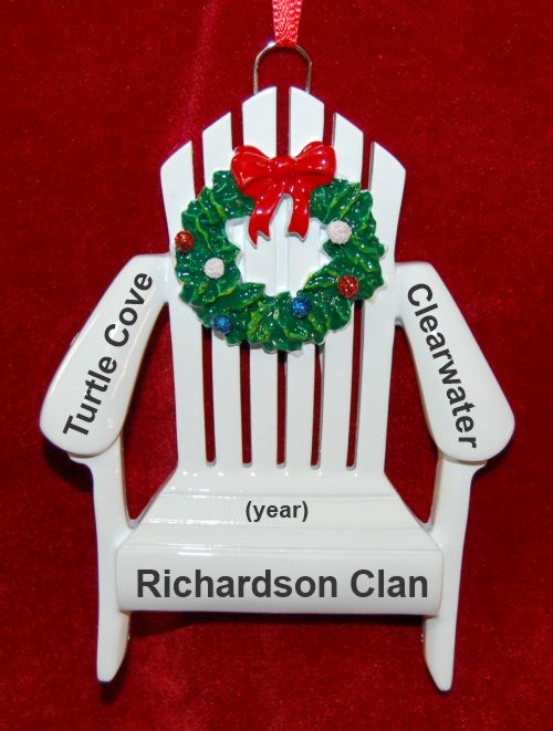 Family Christmas Ornament VaCatsion in the Sun Personalized by RussellRhodes.com