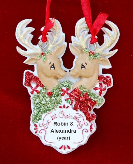 Xmas Deer Our 1st Christmas Christmas Ornament Personalized by RussellRhodes.com