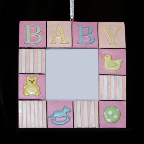 Baby Girl Frame Christmas Ornament Personalized by RussellRhodes.com