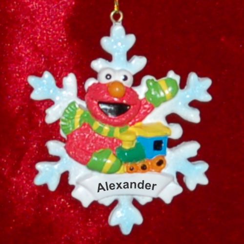 Winter Wonderland Elmo  Christmas Ornament Frame Personalized by RussellRhodes.com