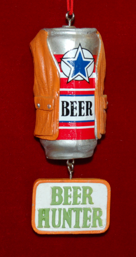 Beer Hunter Christmas Ornament Personalized by RussellRhodes.com