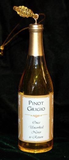 Pinot Grigio Wine Christmas Ornament Personalized by RussellRhodes.com