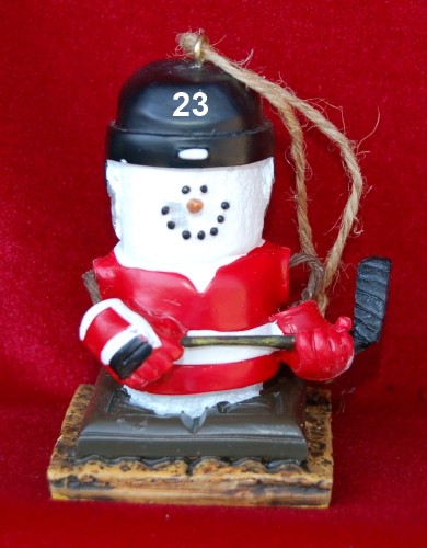 S'Mores Hockey Christmas Ornament Personalized FREE at PersonalizedOrnamentsMarket.com by Russell Rhodes