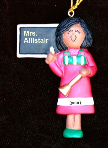 Teacher Christmas Ornament African American Female Personalized by RussellRhodes.com