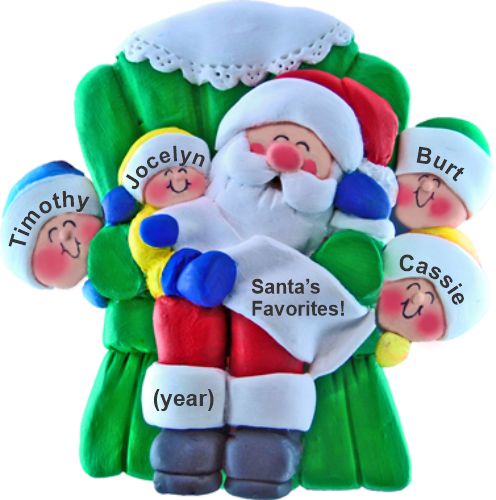 Ornament for Grandparents Christmas Ornament 4 Grandkids Santa Personalized by RussellRhodes.com