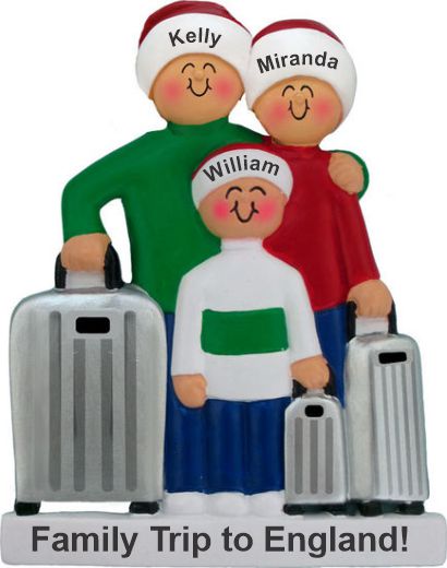 Family Vacation Ornament for 3 Personalized by RussellRhodes.com