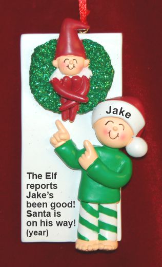 Holiday Christmas Ornament Find the Elf! Personalized by RussellRhodes.com