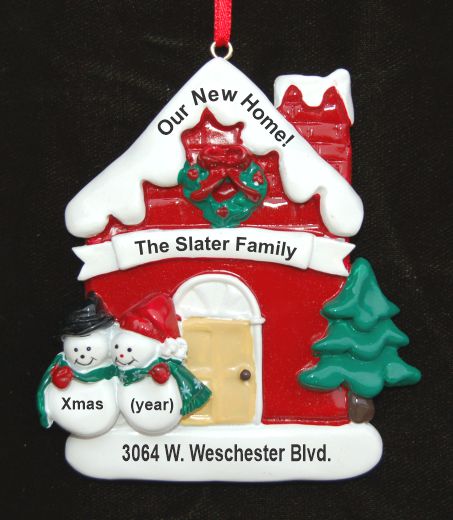 New Home Christmas Ornament for Family Personalized by RussellRhodes.com