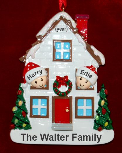 Couple Christmas Ornament Home for Holidays Personalized by RussellRhodes.com