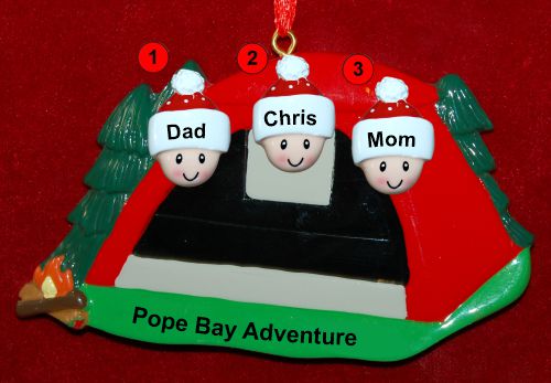 Family Camping Christmas Ornament Adventure Personalized by RussellRhodes.com