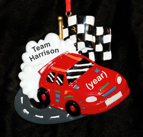 Race Car Christmas Ornament Top Racer Personalized by RussellRhodes.com