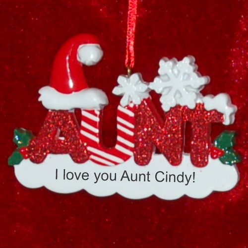 Aunt Christmas Ornament Personalized by RussellRhodes.com