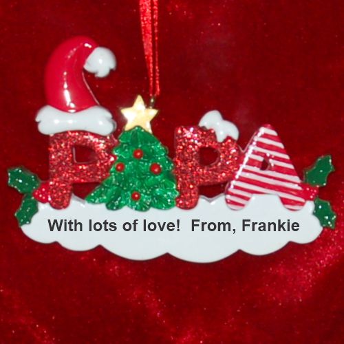 Papa Christmas Ornament Personalized by RussellRhodes.com