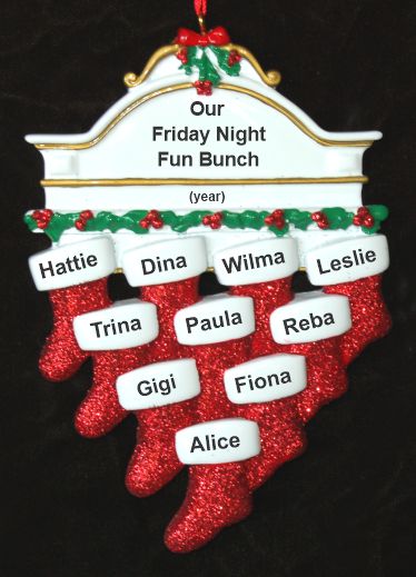 Friendship Christmas Ornament Hung with Care for 10 Personalized FREE at PersonalizedOrnamentsMarket.com by Russell Rhodes