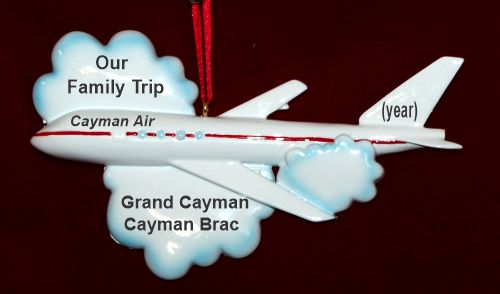 Airplane Christmas Ornament Surfing the Clouds Personalized by RussellRhodes.com