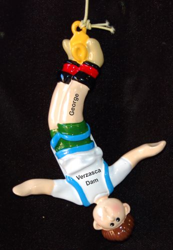 Bungee Jump Christmas Ornament Male Personalized by RussellRhodes.com