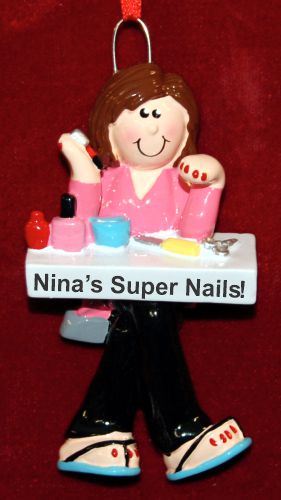 Manicurist Christmas Ornament Supreme Best Personalized by RussellRhodes.com